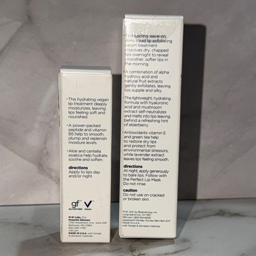 m-61 Powerful LipBundle/Perfect Lip Exfoliator+Hydraboost Lip T’ment F/S NIB! - Picture 4 of 6